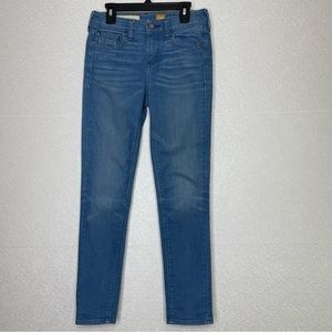 Pilcro and the Letterpress Blue Skinny Jeans